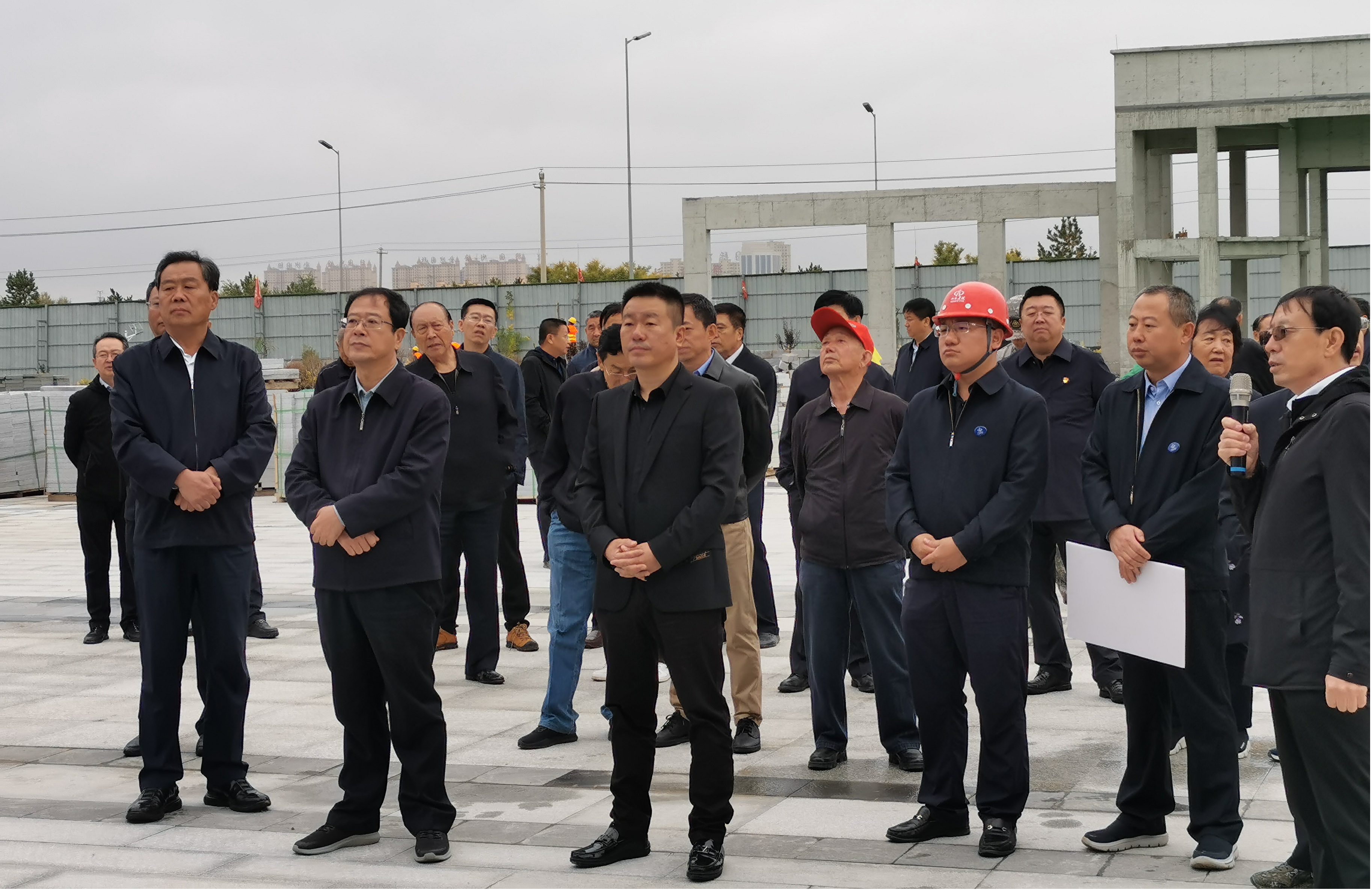 朔州市委书记在山西建投总承包部承建的朔州市一中新校区402cc永利集团项目调研