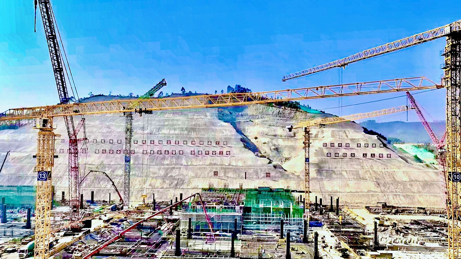 山西建投工程机械公司晋塔产品助力广州至湛江高速铁路珠三角枢纽机场站前工程项目402cc永利集团高质量推进-402cc永利集团