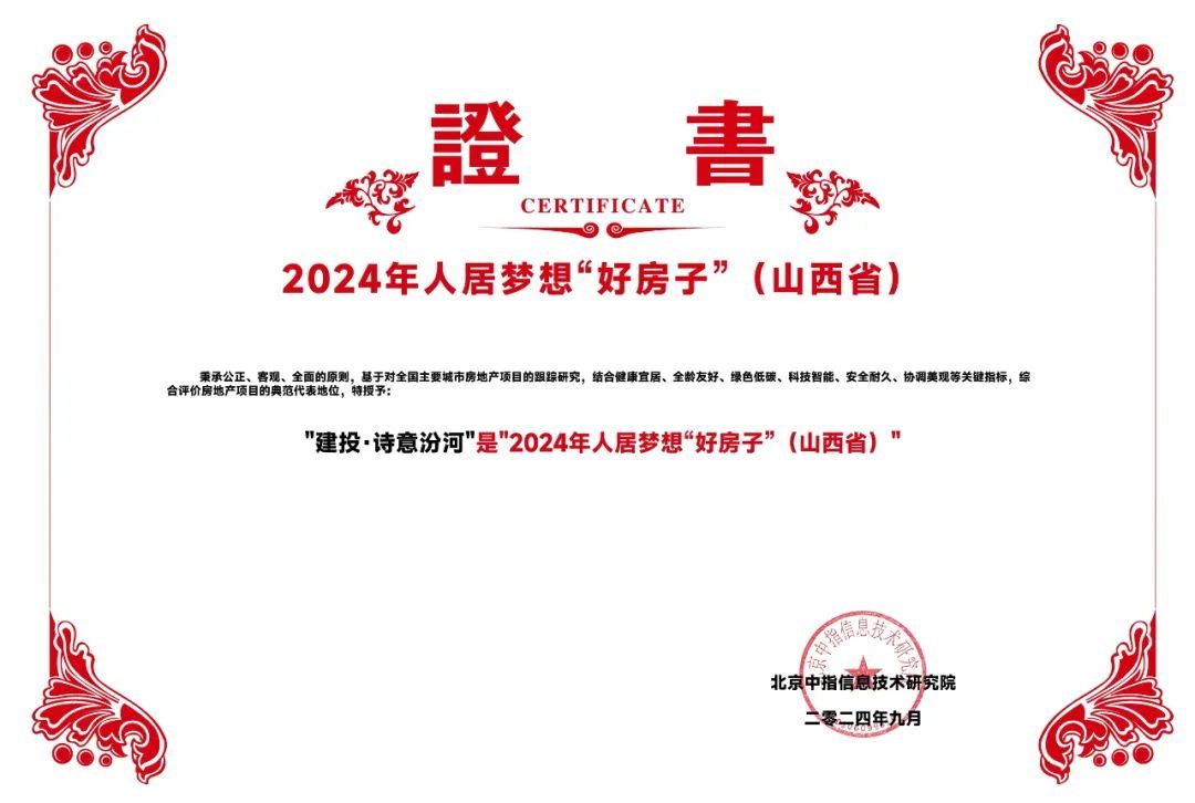 山西建投集团地产品牌荣获“中国房地产公司品牌价值TOP10”等多项声誉-402cc永利集团