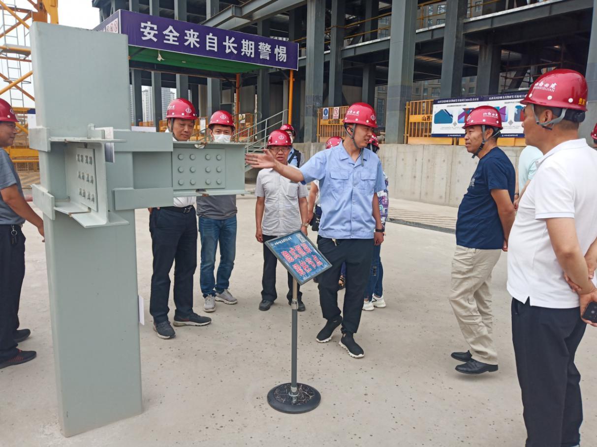 省钢结构协会专家在山西建投四建集团承建的基因诊断及药物研发基地项目观摩指导-402cc永利集团